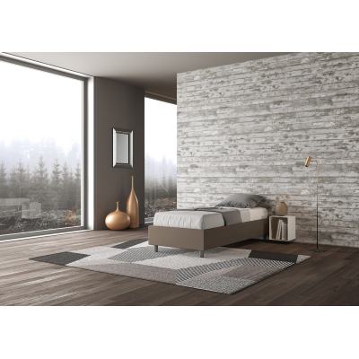 Azelia Sommier bed L.80 D.200 base and cappuccino container