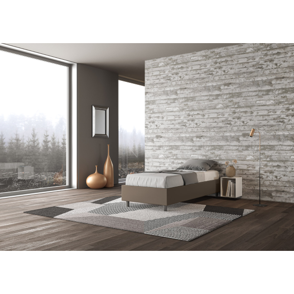 Azelia Sommier bed L.80 D.200 base and cappuccino container