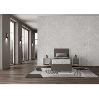 Adele bed 80x200 mesh and cappuccino container