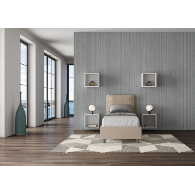 Antea Bett 80x190 taubengrauer Sockel und Behälter