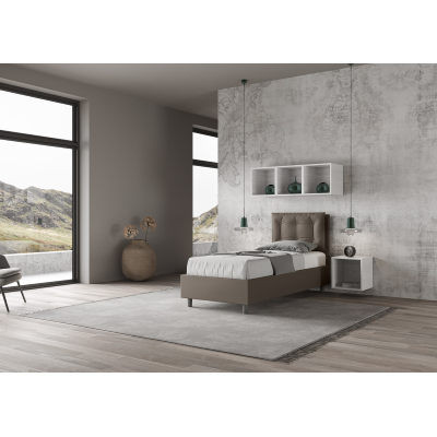 Annalisa bed 80x200 mesh and cappuccino container