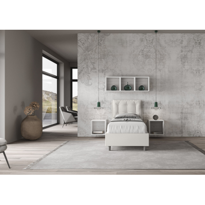 Annalisa bed 80x210 with white base