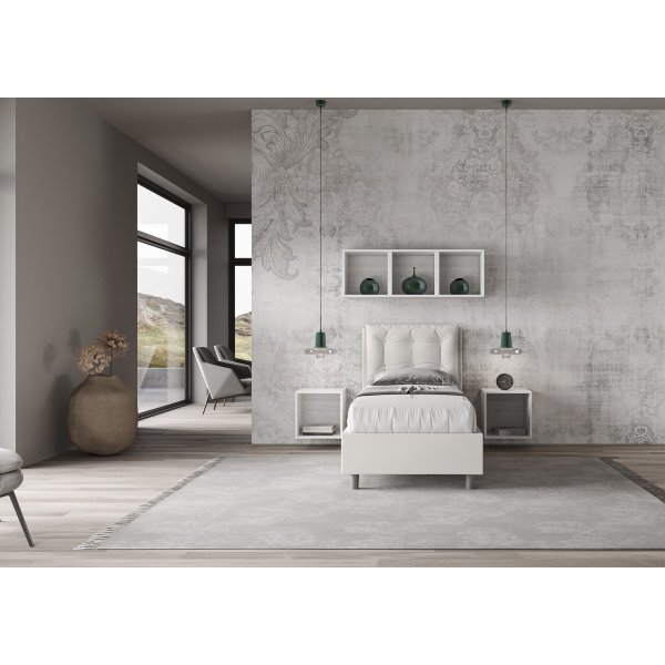 Annalisa bed 80x210 with white base