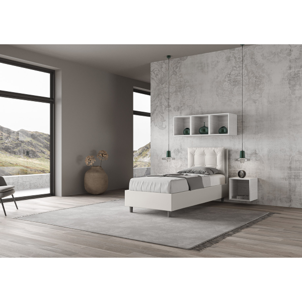 Annalisa bed 80x210 with white base