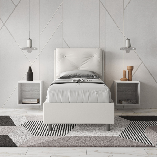 Appia bed 80x210 base and white container