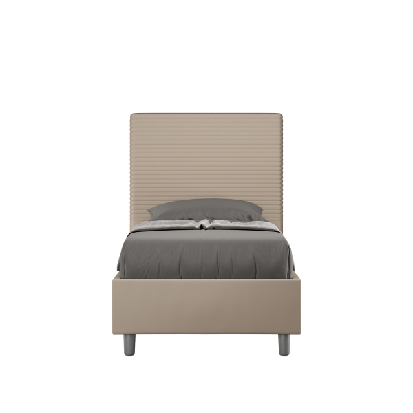 Focus bed 80x190 dove gray base and container