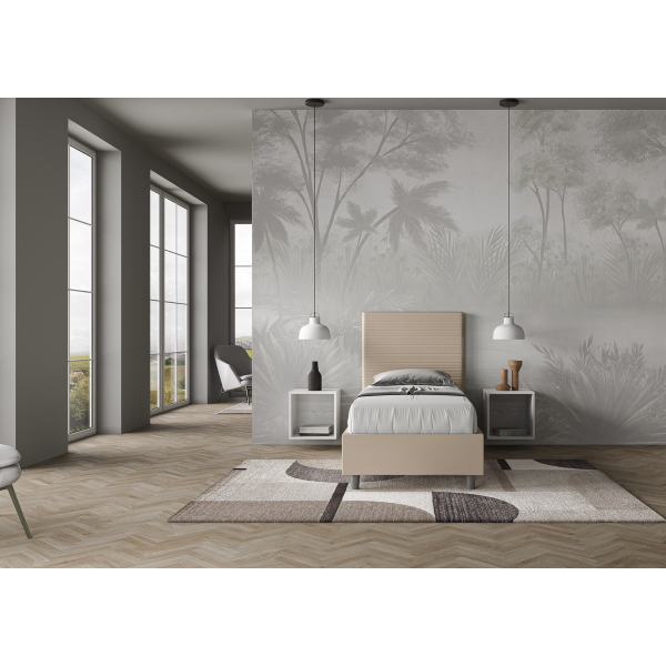 Focus bed 80x190 dove gray base and container