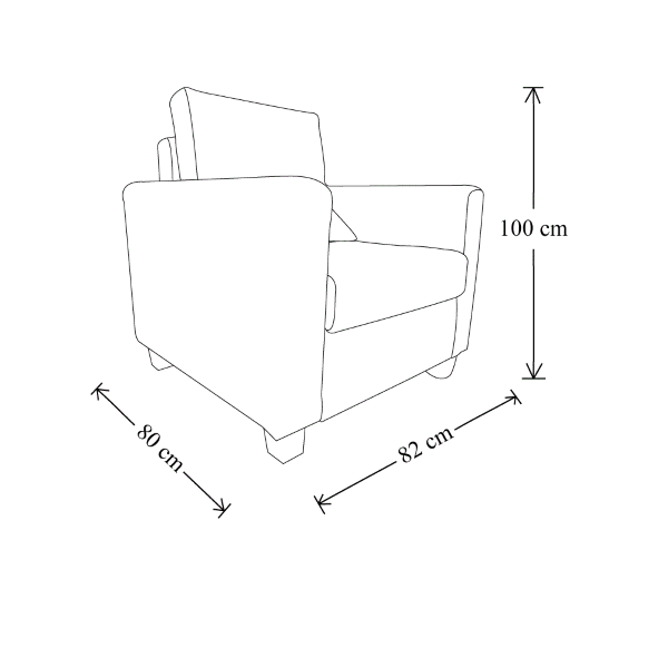 Fauteuil de canapé rembourré résistant aux taches en tissu Renè Sand…