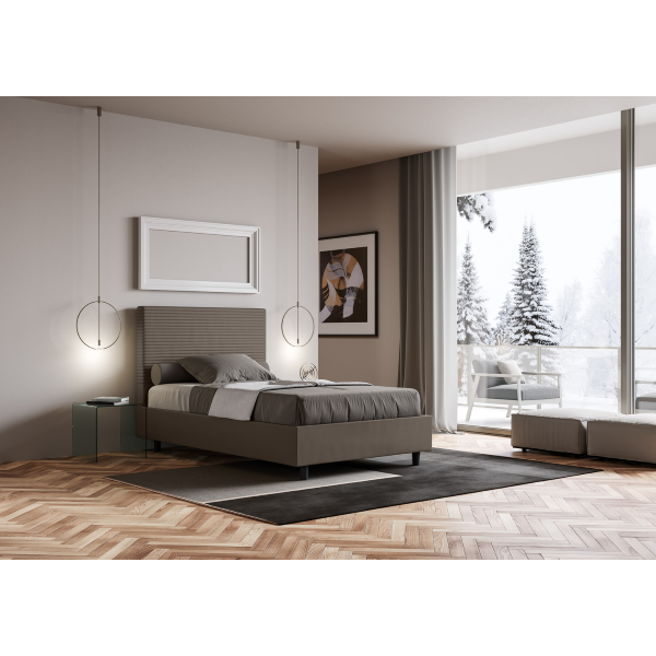 Focus Bett 120x200 Mesh und Cappuccino-Behälter