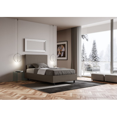 Lit 1 place et demi Focus 120x210 sans sommier cappuccino