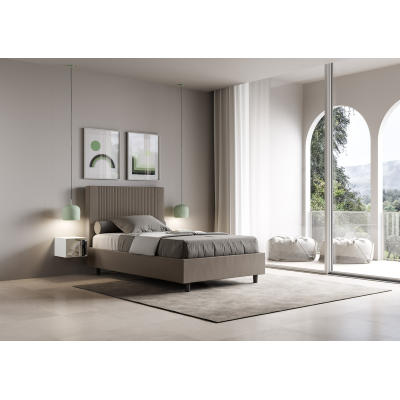 Lit 1 place et demi Goya 120x190 sans sommier cappuccino