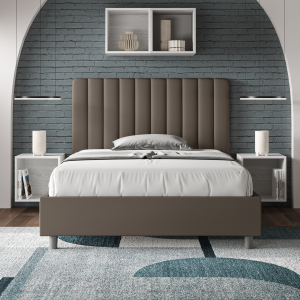 Agueda Bett 120x190 Mesh und Cappuccino-Behälter