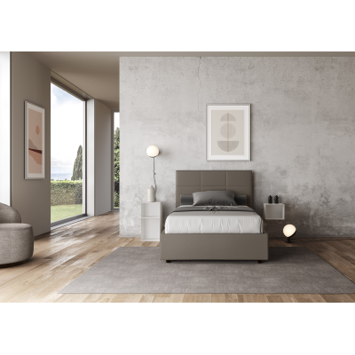 Bett Mika L.140 D.190 mit Cappuccino-Basis