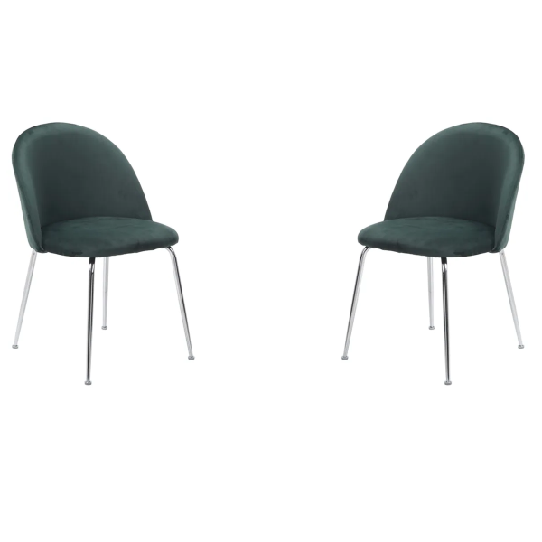 Set 2 Sedie Da Pranzo In Velluto Con Gambe Dorate | Stile Moderno, Imbottite, Per Cucina O Sala - Foto 10