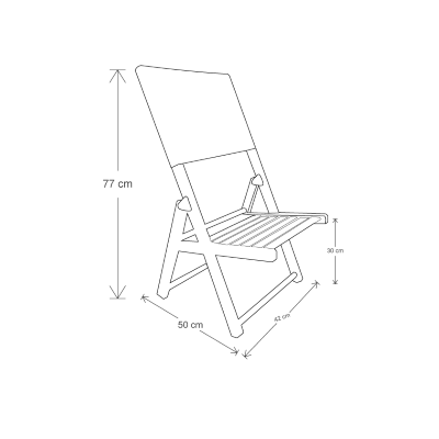 Sea Strandliege Pool aus Massivholz 1 Stück
