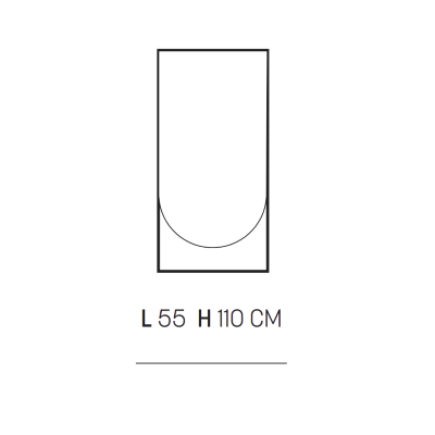 HAITI suspended bathroom cabinet 60 cm with mirror and Tek base