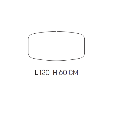 Specchio bagno 120 cm BRAVE con applique LED