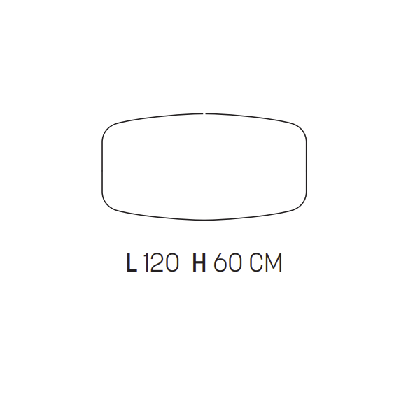 Specchio bagno 120 cm BRAVE con applique LED