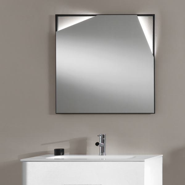 011100 - Specchio da bagno quadrato SOUL 70x70 cm con LED 