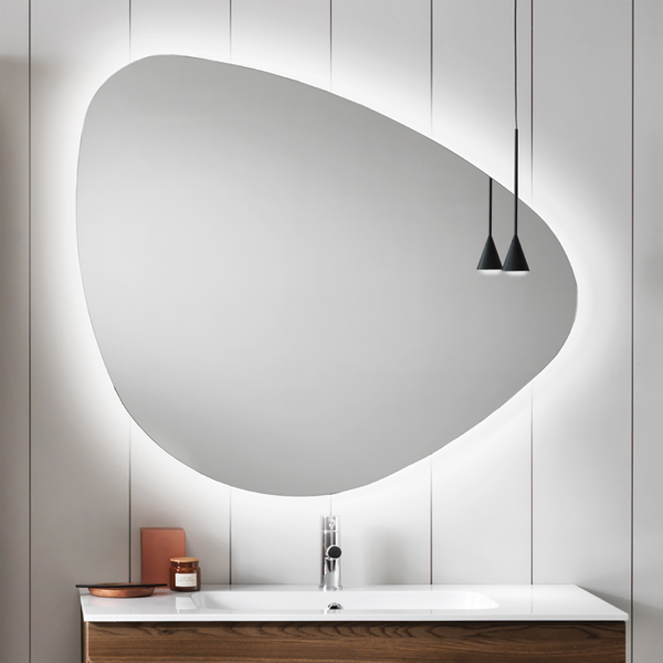 Miroir de salle de bain 89x100 cm SPIRIT avec rétroéclairage LED