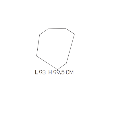 LED backlit bathroom mirror SELF 93 cm