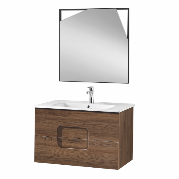 ARCO suspended bathroom furniture 80 cm Tek with LED mirror