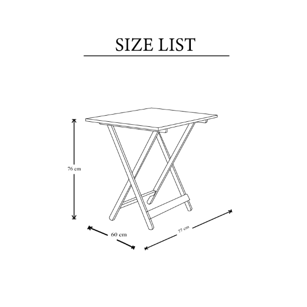 Klappbare Tischplatte aus Holz in Resopal Lärche grau 60x77 CM