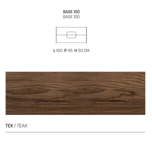 ARCO wall-hung bathroom cabinet 100 cm with two Tek drawers