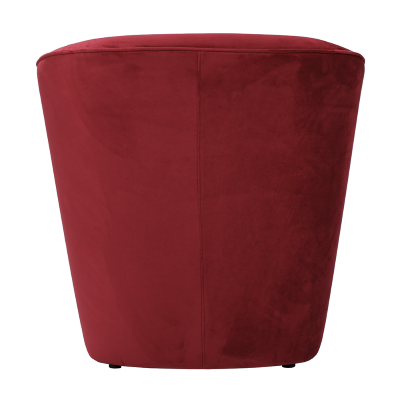 Poltrona in velluto Bordeaux per camera da letto ufficio 