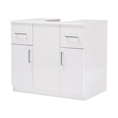 Column cabinet 2 doors 2 drawers SHINY WHITE