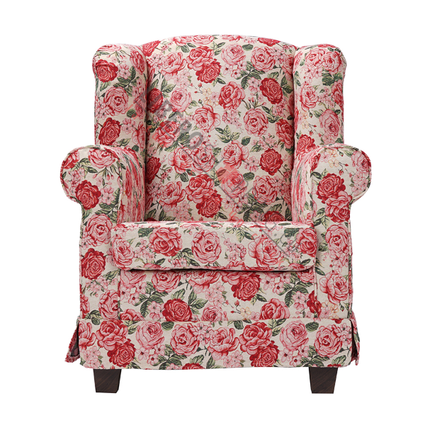 Fauteuil rembourré BERGERE en tissu Fiorata déhoussable