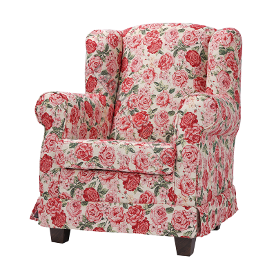Fauteuil rembourré BERGERE en tissu Fiorata déhoussable