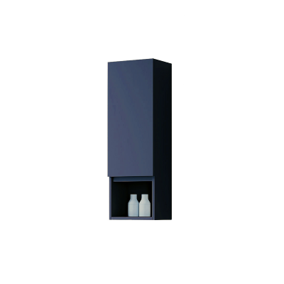Suspended half-column 1 door and low open compartment H90 Matt Blue