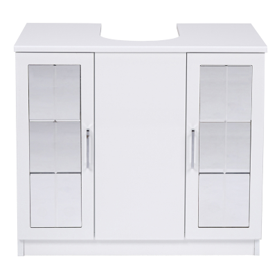 Cabinet COPRICOLONNA 2 mirror doors SHINY WHITE