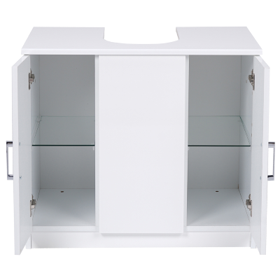Cabinet COPRICOLONNA 2 mirror doors SHINY WHITE