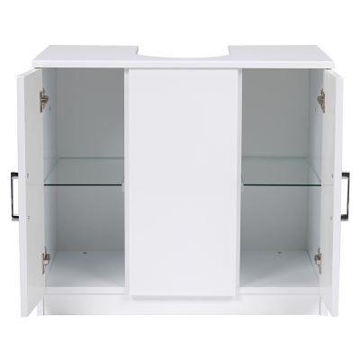 2-door universal column cabinet BIANCO LUCIDO