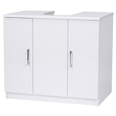 2-door universal column cabinet BIANCO LUCIDO