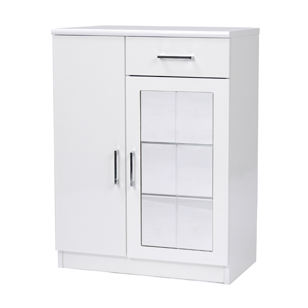 Multipurpose cabinet CRYSTAL 2 doors with mirror