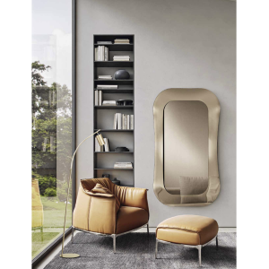 Specchio rettangolare DUNE 98x168 cm con cornice in vetro Bronzo
