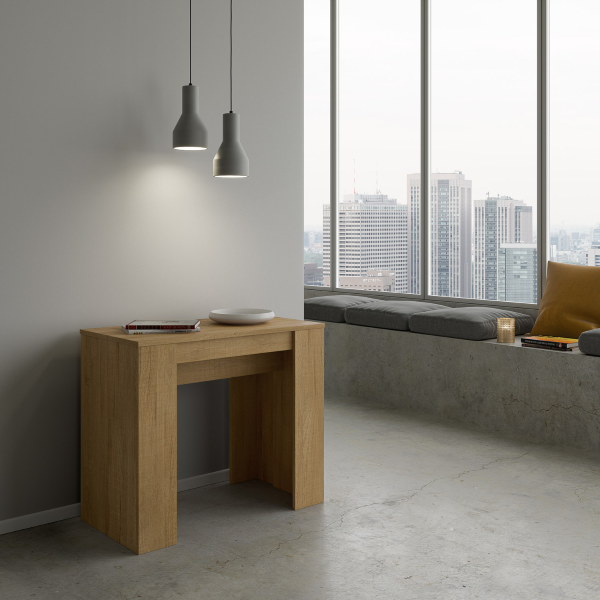 Console extensible 90x48/204 cm Basic Small Chêne Nature