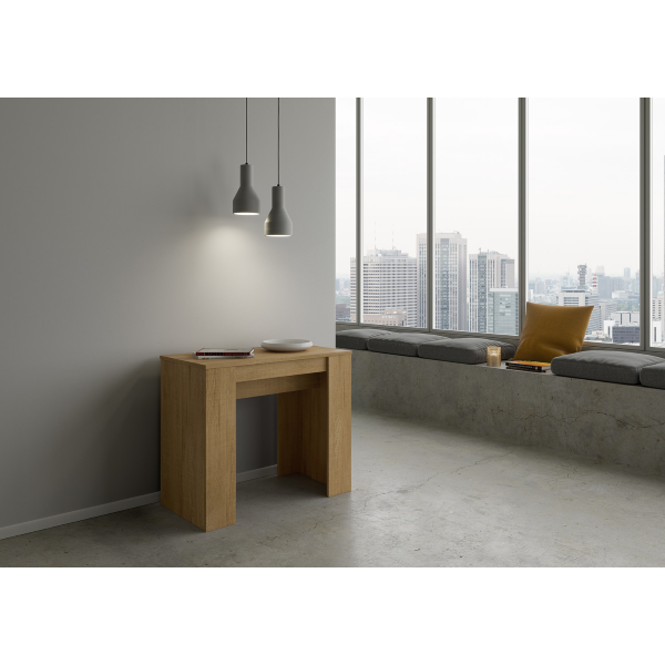 Console extensible 90x48/204 cm Basic Small Chêne Nature