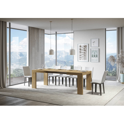 Mesa extensible 90x140/244 cm Roxell Roble Natural