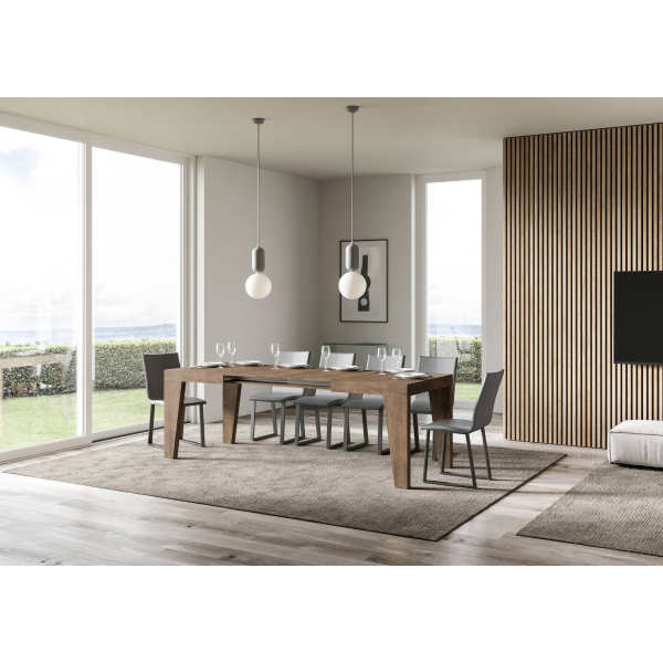 Extendable table 90x120/224 cm Naxy Walnut
