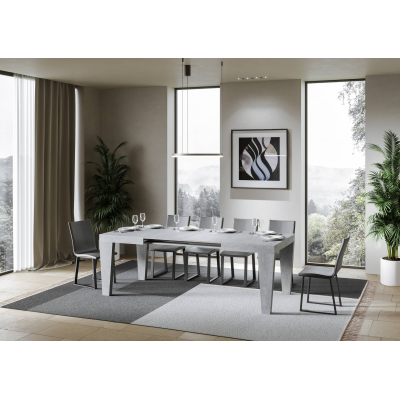 Tavolo allungabile 90x140/244 cm Spimbo Cemento