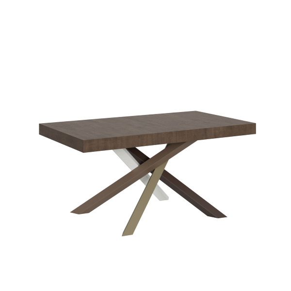 Table extensible 90x160/420 cm Volantis Noyer cadre 4/C