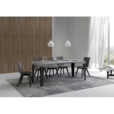 Tavolo allungabile 70x110/194 cm Flame Cemento telaio Antracite