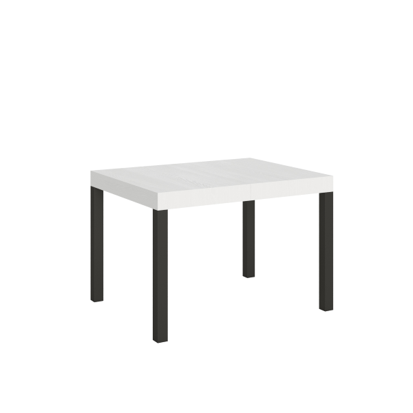 Tavolo allungabile 70x110/194 cm Everyday Bianco Frassino telaio Antracite