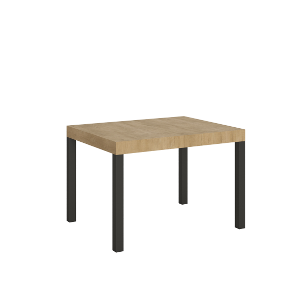 Tavolo allungabile 80x120/204 cm Everyday Quercia Natura telaio Antracite