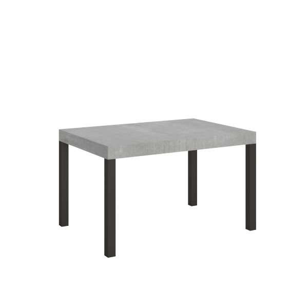 Extendable table 90x140/244 cm Everyday Concrete Gray with Anthracite structure