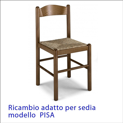 Pièce de rechange pour chaise en paille assise fond modèle PISA 4 pièces